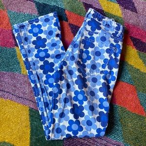 Zara high waisted floral denim